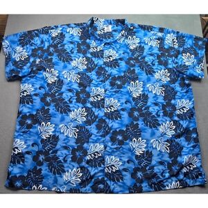 GF Sport George Foreman Men's 6x Hawaiian Button Down short sleeve BIG MEN